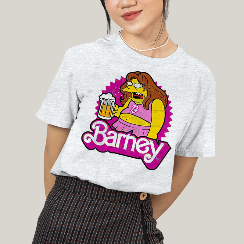 Camiseta Algodão Unissex T shirt Simpsons Barney Beer Barbie