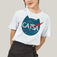 Camiseta Algodão Unissex T shirt Gato Nasa Catsa