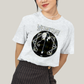 Camiseta Algodão Unissex T shirt Wandinha Wednesday Black White