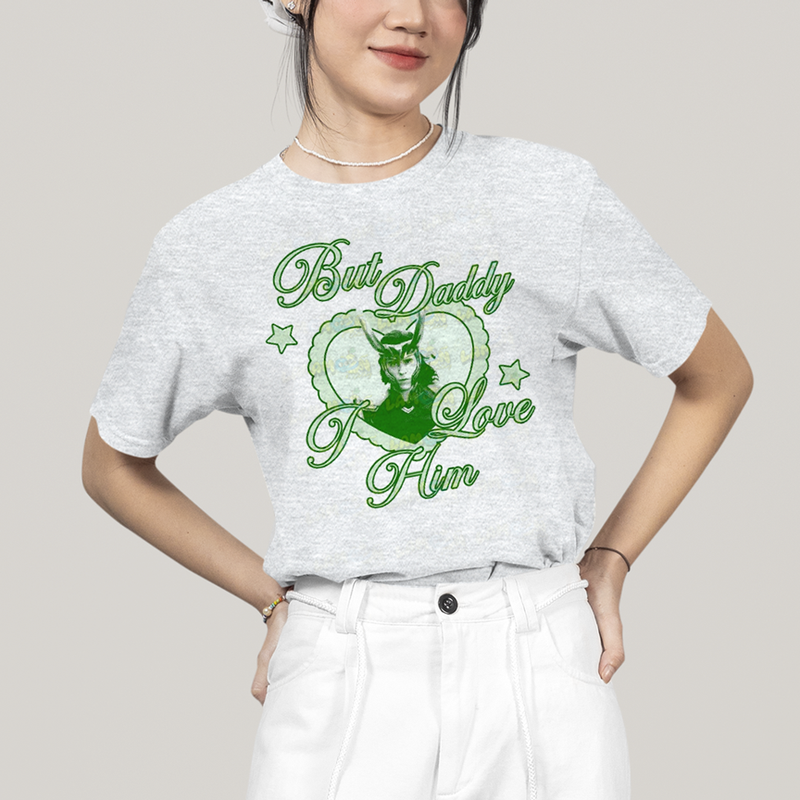 Camiseta Algodão Unissex T shirt Loki Mas Papai Eu o Amo