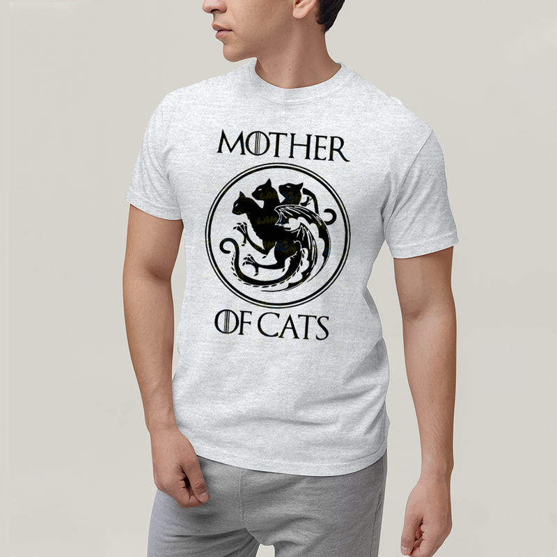 Camiseta Algodão Unissex T shirt Mother of Cats