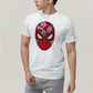 Camiseta Algodão Unissex T shirt Homem Aranha Rosto Figurinhas