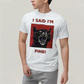 Camiseta Algodão Unissex T shirt Gato Eu Disse Que Estou Bem!