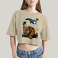 Cropped Oversized Algodão Unissex T shirt O Quarteto Fantástico Cartoon