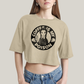 Cropped Oversized Algodão Unissex T shirt Wandinha Café é Meu Veneno