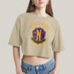 Cropped Oversized Algodão Unissex T shirt Wandinha Unitas Est Invicta Nevermore Academy