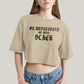 Cropped Oversized Algodão Unissex T shirt Wandinha Na Quarta Feira Usamos Preto 1