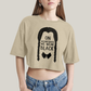 Cropped Oversized Algodão Unissex T shirt Wandinha Na Quarta Feira Usamos Preto