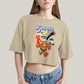 Cropped Oversized Algodão Unissex T shirt Quarteto Fantástico