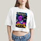 Cropped Oversized Algodão Unissex T shirt Quarteto Fantástico vs Galactus Capa de HQ