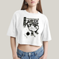 Cropped Oversized Algodão Unissex T shirt Quarteto Fantástico O Surfista Prateado
