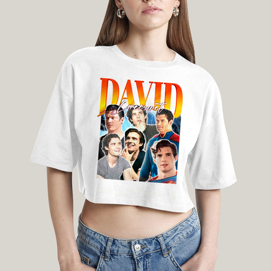 Cropped Oversized Algodão Unissex T shirt Superman David Corenswet 2