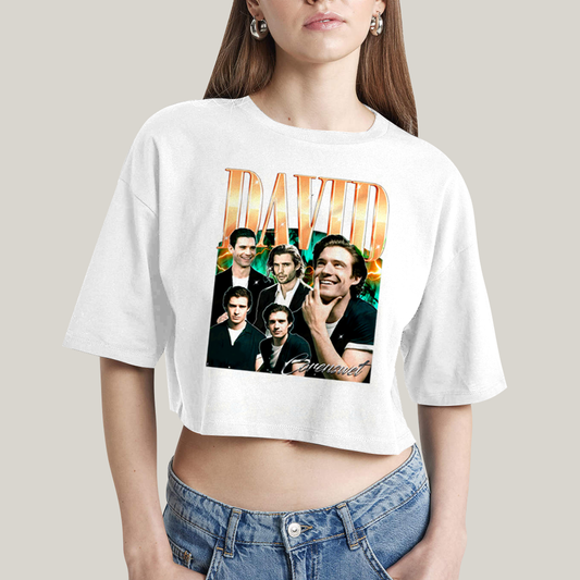 Cropped Oversized Algodão Unissex T shirt Superman David Corenswet 1