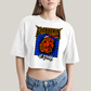 Cropped Oversized Algodão Unissex T shirt Quarteto Fantástico Punho do Coisa