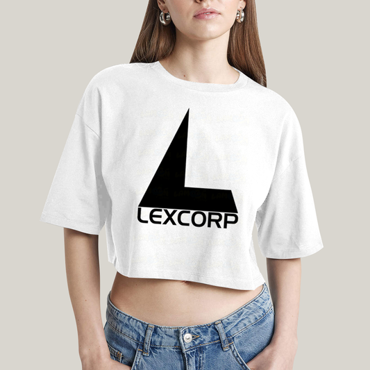 Cropped Oversized Algodão Unissex T shirt Superman Lex Luthor Logo