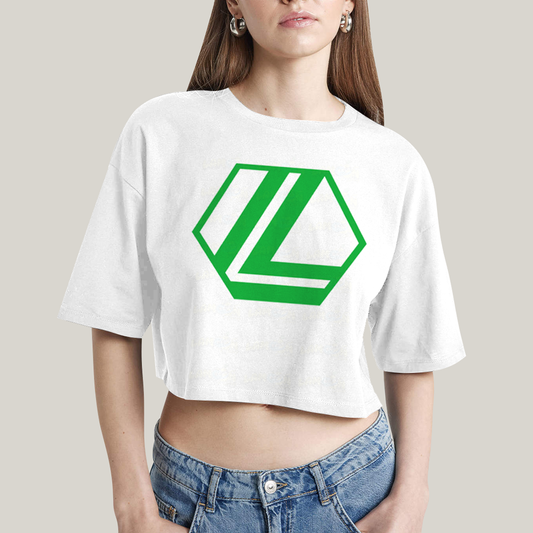 Cropped Oversized Algodão Unissex T shirt Superman Lex Luthor Logo Verde