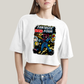 Cropped Oversized Algodão Unissex T shirt Quarteto Fantástico & Galactus Capa HQ