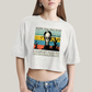 Cropped Oversized Algodão Unissex T shirt Wandinha Quase Tive Que Socializar