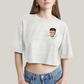 Cropped Oversized Algodão Unissex T shirt Quarteto Fantástico Logo Sr Fantástico