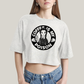 Cropped Oversized Algodão Unissex T shirt Wandinha Café é Meu Veneno