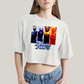 Cropped Oversized Algodão Unissex T shirt Quarteto Fantástico Fantastic Four 4