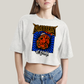 Cropped Oversized Algodão Unissex T shirt Quarteto Fantástico Punho do Coisa
