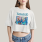 Cropped Oversized Algodão Unissex T shirt The Fantastic Four First Steps 1