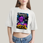 Cropped Oversized Algodão Unissex T shirt Quarteto Fantástico vs Galactus Capa de HQ