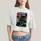 Cropped Oversized Algodão Unissex T shirt Quarteto Fantástico & Galactus Capa HQ