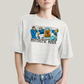 Cropped Oversized Algodão Unissex T shirt Quarteto Fantástico Era de Prata