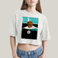 Cropped Oversized Algodão Unissex T shirt Quarteto Fantástico Primeiros Passos The Thing O Coisa
