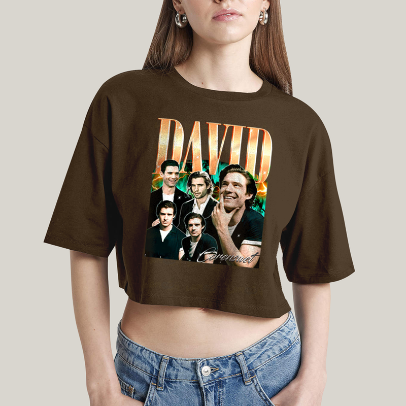 Cropped Oversized Algodão Unissex T shirt Superman David Corenswet 1
