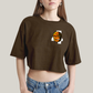 Cropped Oversized Algodão Unissex T shirt Quarteto Fantástico Logo Coisa