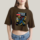 Cropped Oversized Algodão Unissex T shirt Quarteto Fantástico & Galactus Capa HQ