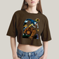 Cropped Oversized Algodão Unissex T shirt O Quarteto Fantástico Cartoon