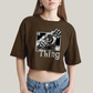 Cropped Oversized Algodão Unissex T shirt Quarteto Fantástico The Thing
