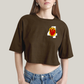 Cropped Oversized Algodão Unissex T shirt Quarteto Fantástico Logo Tocha Humana