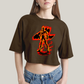 Cropped Oversized Algodão Unissex T shirt Quarteto Fantástico Tocha Humana 4