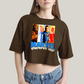 Cropped Oversized Algodão Unissex T shirt Quarteto Fantástico Marvel Retrô