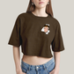 Cropped Oversized Algodão Unissex T shirt Quarteto Fantástico Logo Sr Fantástico