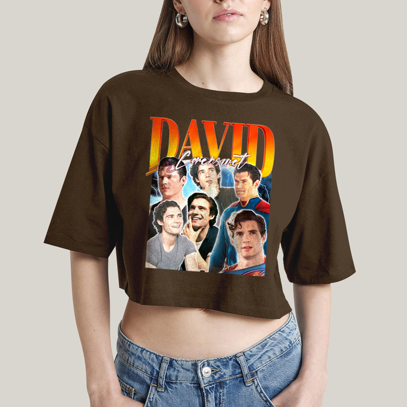 Cropped Oversized Algodão Unissex T shirt Superman David Corenswet 2