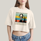 Cropped Oversized Algodão Unissex T shirt Wandinha Quase Tive Que Socializar