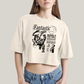 Cropped Oversized Algodão Unissex T shirt The Fantastic Four First Family