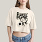 Cropped Oversized Algodão Unissex T shirt Quarteto Fantástico O Surfista Prateado