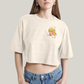 Cropped Oversized Algodão Unissex T shirt Quarteto Fantástico Logo Mulher Invisivel