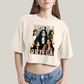 Cropped Oversized Algodão Unissex T shirt Wandinha Jenna Ortega Atriz