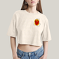 Cropped Oversized Algodão Unissex T shirt Quarteto Fantástico Logo Tocha Humana
