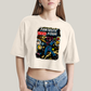 Cropped Oversized Algodão Unissex T shirt Quarteto Fantástico & Galactus Capa HQ