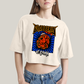 Cropped Oversized Algodão Unissex T shirt Quarteto Fantástico Punho do Coisa