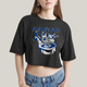 Cropped Oversized Algodão Unissex T shirt Quarteto Fantástico Nave